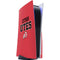 Utah Utes Text on Red PS5 Console Skin